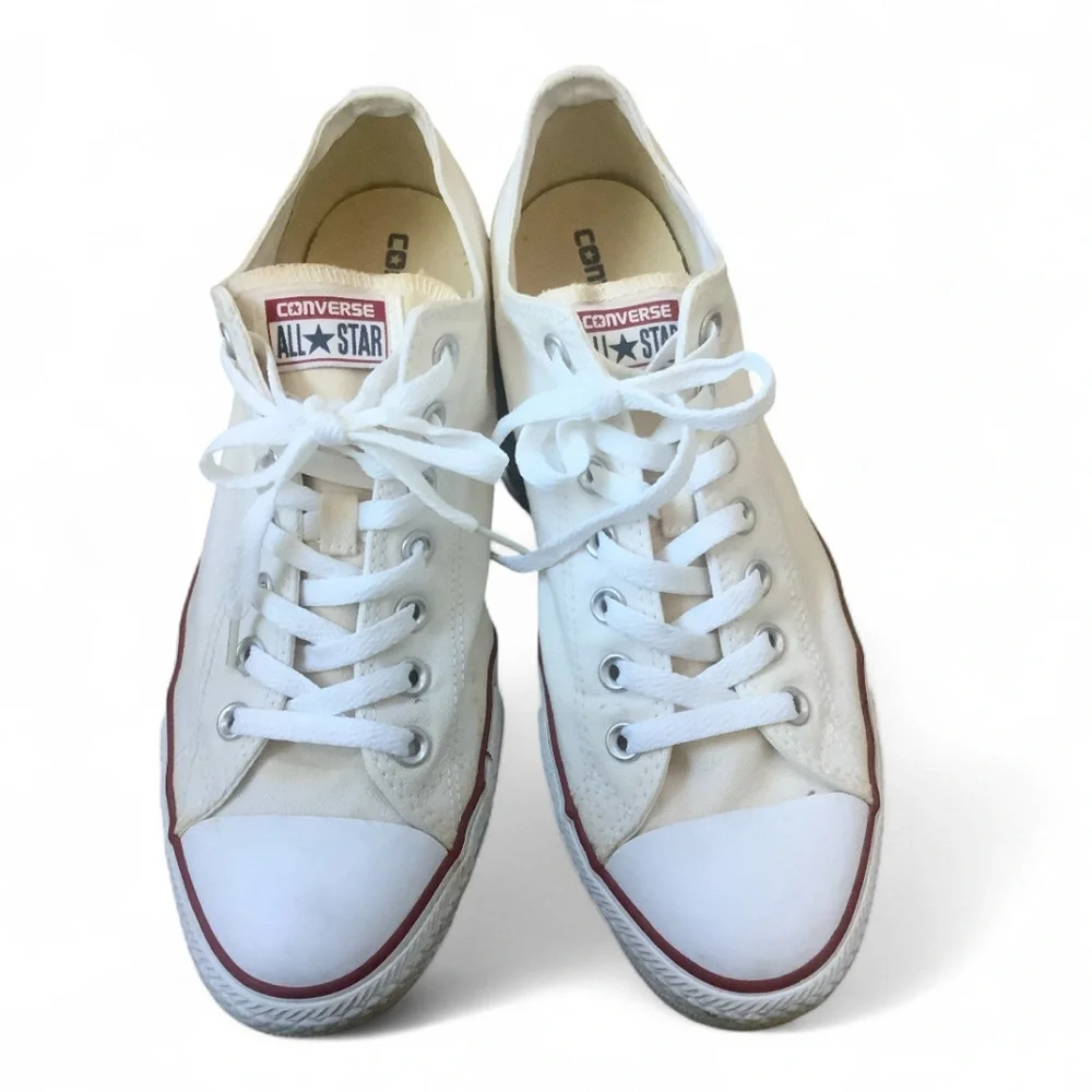 Converse Chuck Taylor All-Star Low Top Sneakers White Size 10.5 Men 12.5 Women - Picture 4 of 8